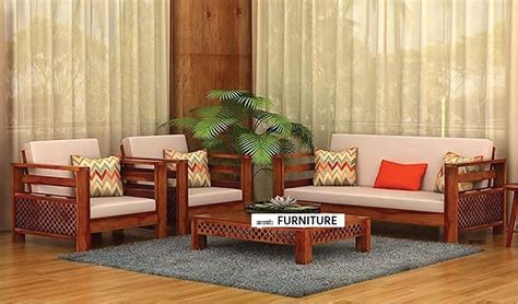 Wooden Sofa Set For Living Room Sarcraft Furniture