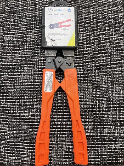 Sharkbite 1 2 Inch To 3 4 Inch Pex Crimp Tool Dual Head Orange Handles 23251 Ebay