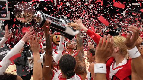 Ohio State Celebrates After Securing Big Ten Title With Win Over