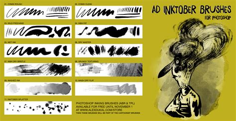 INK brushes for Photoshop [FREE and Premium] – BrushWarriors