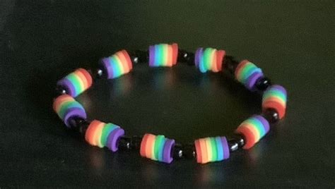 Rainbow 🌈 Pride Flag 🏳️‍🌈 Bracelet In 2024 Diy Kandi Bracelets Kandi