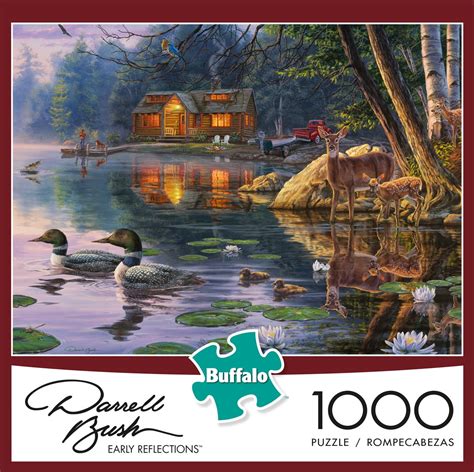 Buffalo Games Darrell Bush Early Reflections 1000 Pieces Jigsaw Puzzle