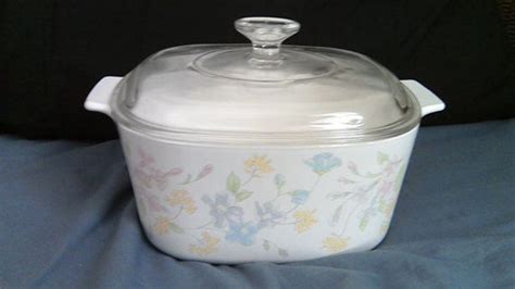 Corning Ware Pastel Bouquet Casserole Dish W Lid 3 Quart Etsy