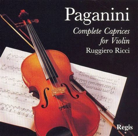 Paganini Complete Caprices For Violin Ruggiero Ricci Cd Album