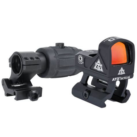 At3 Magnified Red Dot Kit Includes Red Dot Riser And 3x Magnifier