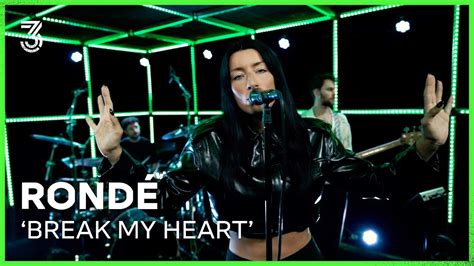 RONDÉ live met Break My Heart 3FM Live Box NPO 3FM YouTube