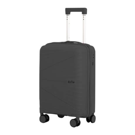 Valija Rígida Chica Carry On p Cabina Viaje 4 Ruedas Candado Gris