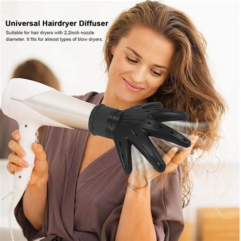 Hand Shape Hair Dryer Diffuser For Curly And Wavy Hair Fits Inner Diameter 45 6cm Round Mouth