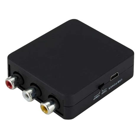 Ociodual Adaptador Conversor De Av Rca Para Hdmi Full Hd P Preto