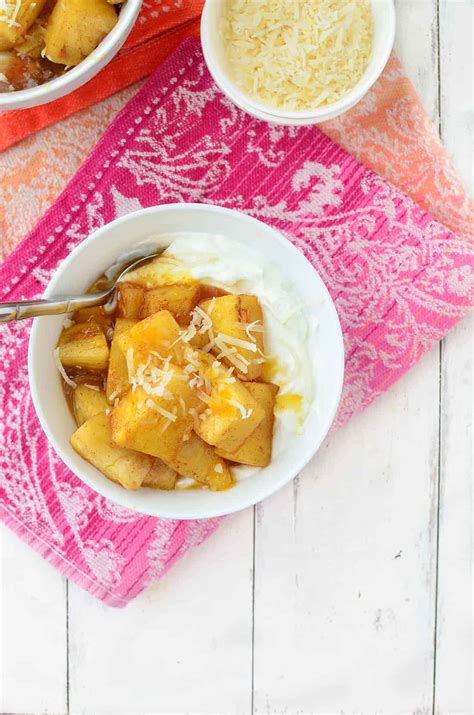 Caramelized Pineapple Yogurt Bowls - Delish Knowledge