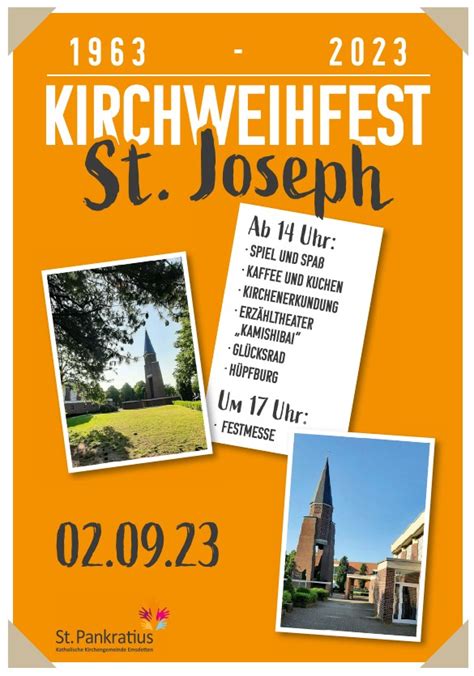 Kirchweihfest Plakat St Pankratius Emsdetten