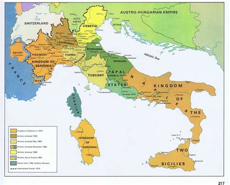 Italy Was Divided For Centuries Before The Risorgimento Successfully