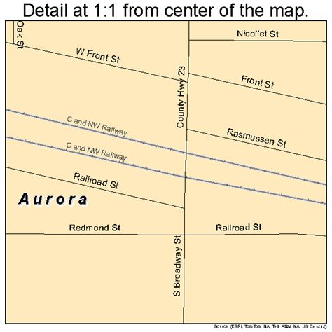 Aurora South Dakota Street Map 4602780