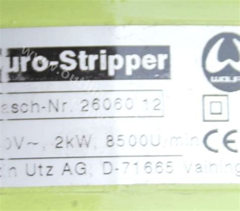 Décolleuse WOLFF DURO Stripper Outillage Occasion