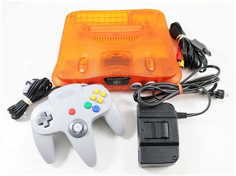 Fire Orange Nintendo 64 System Console Refurbished