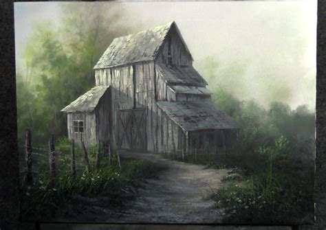 Oil Painting Of Old Barns At Explore Collection Of