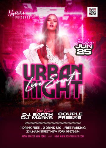 Club Dj Urban Party Flyer Psd Template