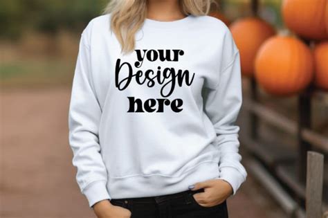 Free Gildan Fall Sweatshirt Mockup Graphic By Mockupstore