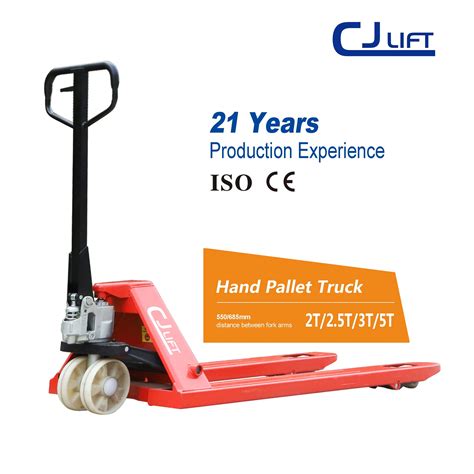 Manual Pallet Jack 2000kg 2500kg 3000kg Capacity Hydraulic Hand Pallet