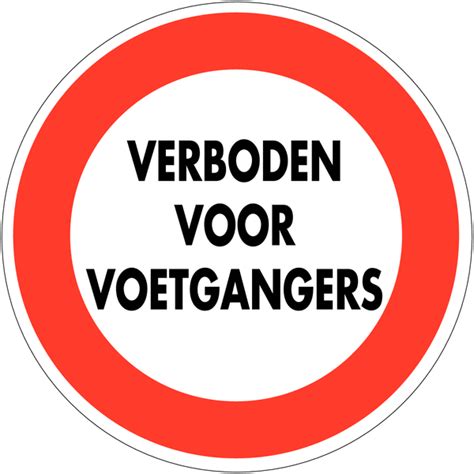 Verbodsborden van PVC Verboden voor voetgangers Seton België