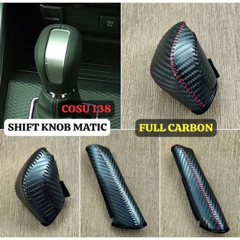 Jual Sarung Cover Shift Knob Matic Hand Brake Rem Tangan Raize Rocky