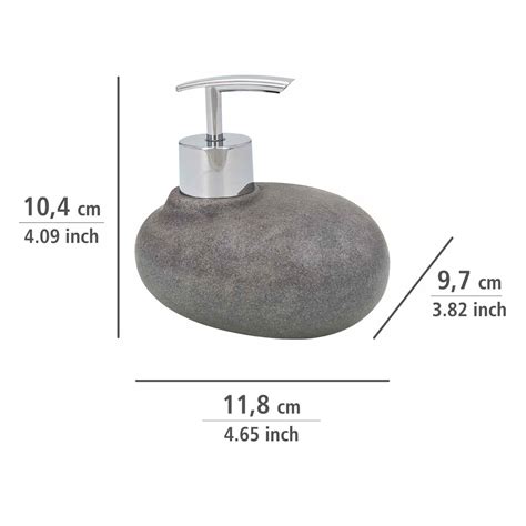 Wenko Bad Accessoire Set Pebble Stone Grey 3 Teilig 514568