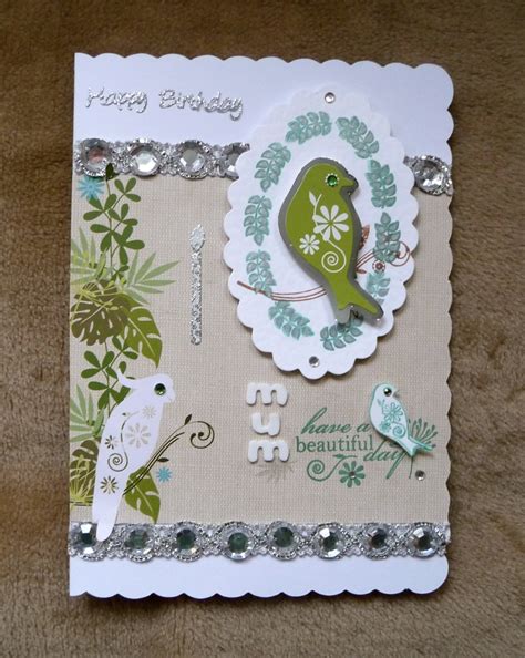 Handmade Birds Birthday Card By Mandishella Bird Birthday Birthday