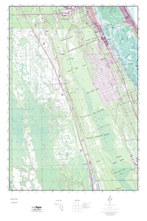 MyTopo Edgewater Florida USGS Quad Topo Map