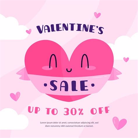 Concepto De Venta De D A De San Valent N De Dise O Plano Vector Gratis