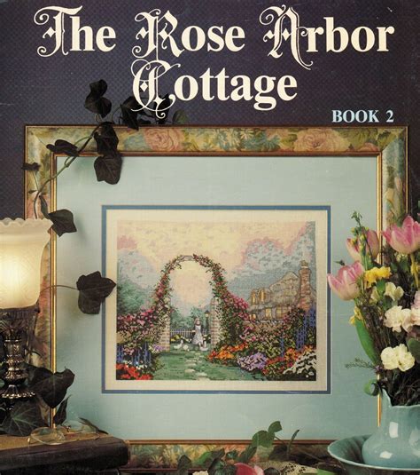 X Thomas Kinkade S The Rose Arbor Chandler S Cottage Cross Stitch