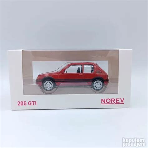 NOREV Peugeot 205 GTi 1986 Vallelunga Red 1 43 KupujemProdajem