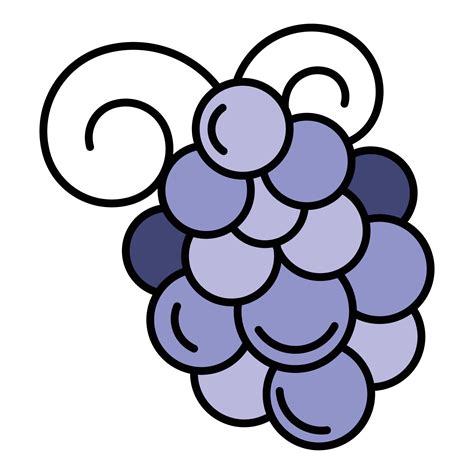 Merlot grape icon color outline vector 15682976 Vector Art at Vecteezy