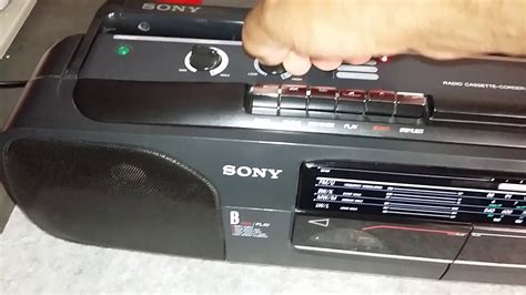 Sony Cfs W L Radio Cassette Boom Box Youtube