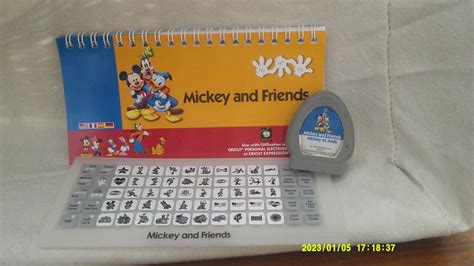 Cricut Cartridge Disney Mickey And Friends Gently Used No Box Ebay