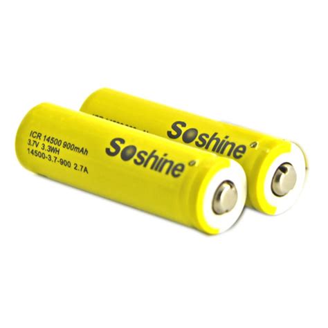 Soshine Battery 3 7v 900mAh 4 Li Ion 14500 AA Soshine