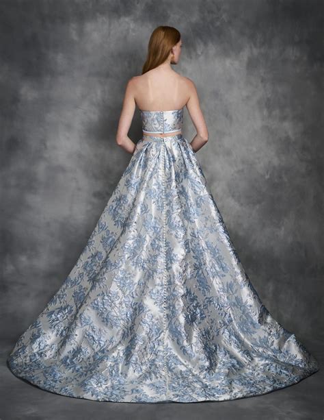 Floral Jacquard Skirt - Denver, Colorado | Guillermo Pharis Bridal Shop | Custom Made Gowns