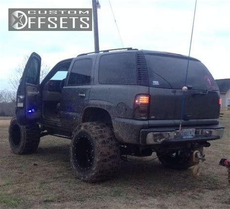 Wheel Offset 2001 Chevrolet Tahoe Super Aggressive 3 Suspension Lift 9