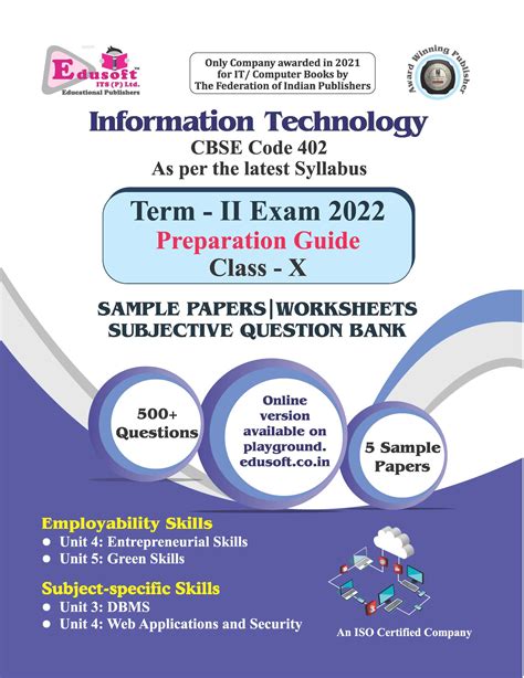 Online Information Technology Cbse Code 402 Term 2 Preparation Guide Edusoft Playground