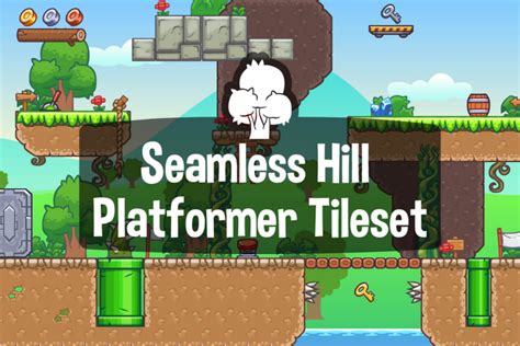 Beach Area Platformer 2d Tileset