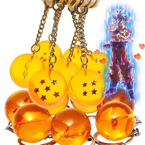 Set Llaveros Dragon Ball Esferas Llavero Resina Moda Cm Mercadolibre