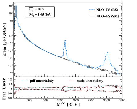 Invariant Mass Distribution Of The Di Lepton Pair In Drell Yan Process