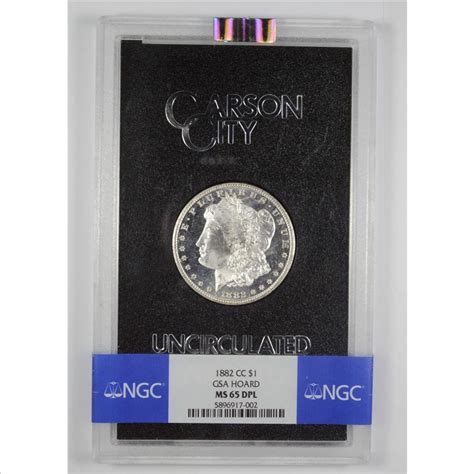 Ms Dpl Cc Morgan Silver Dollar Gsa Hoard Graded Ngc