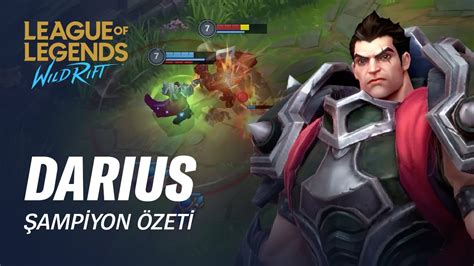 Darius Şampiyon Özeti Oynanış League of Legends Wild Rift YouTube