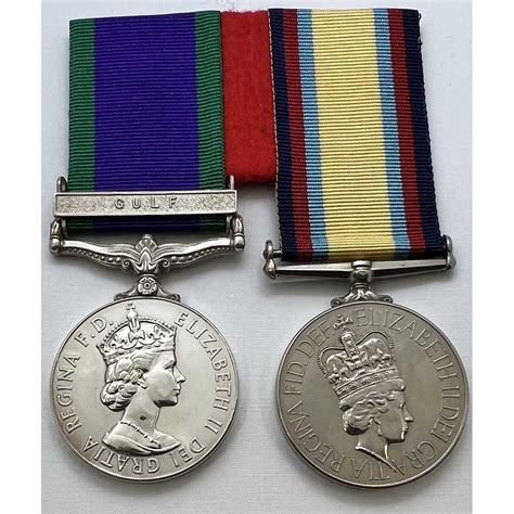 GSM Gulf And Gulf War Pair Royal Navy Liverpool Medals