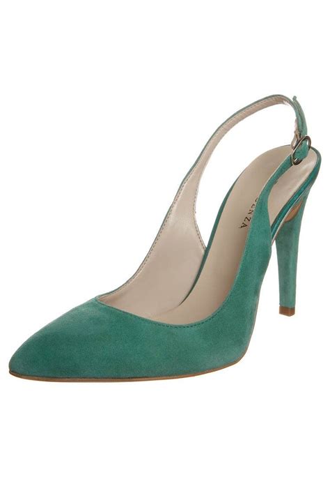 Venta Zapatos Tacon Verde Esmeralda En Stock