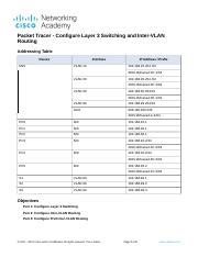 Configure Layer Switching And Inter Vlan Routing With Cisco Course Hero