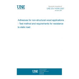 UNE EN 14256 2007 Adhesives For Non Structural Wood Applications Test