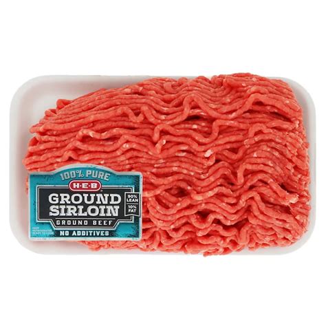 H E B 90 Lean Ground Beef Sirloin Shop Meat At H E B