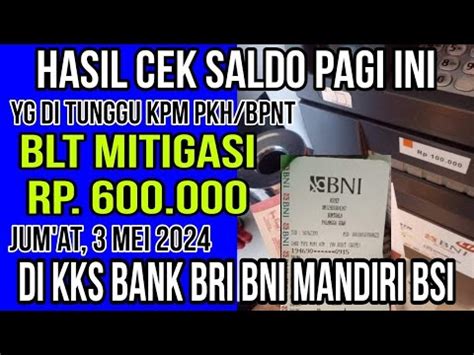 Pkh Hari Ini Yes Kejutan Cek Saldo Blt Mitigasi Ribu Kks Pkh Bpnt