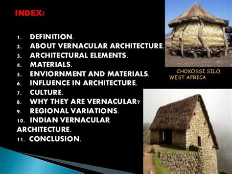 Vernacular architecture